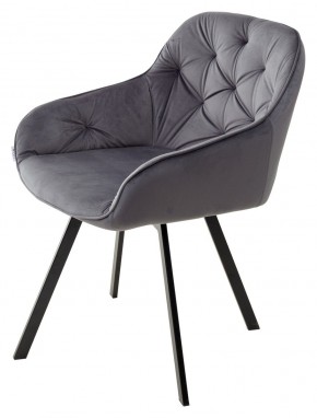 Стул GALE 360 град. поворот. BLUVEL-14 GREY, велюр/ черный каркас, М-City в Копейске - kopejsk.mebel24.online | фото 5