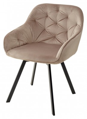 Стул GALE 360 град. поворот. BLUVEL-40 BEIGE, велюр/ черный каркас, М-City в Копейске - kopejsk.mebel24.online | фото 1