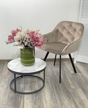 Стул GALE 360 град. поворот. BLUVEL-40 BEIGE, велюр/ черный каркас, М-City в Копейске - kopejsk.mebel24.online | фото 2