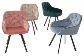 Стул GALE 360 град. поворот. BLUVEL-40 BEIGE, велюр/ черный каркас, М-City в Копейске - kopejsk.mebel24.online | фото 3