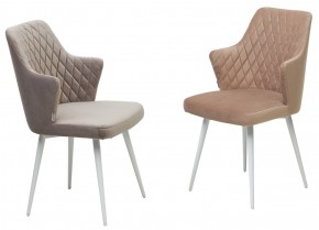 Стул HERMAN 360 град. ЛАТТЕ #25, велюр / белый каркас М-City в Копейске - kopejsk.mebel24.online | фото 4