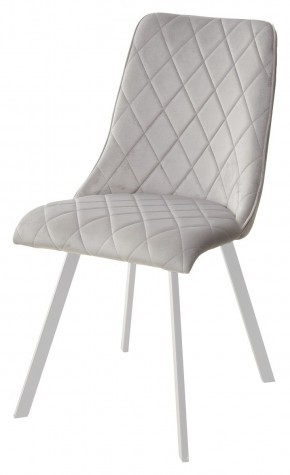 Стул TYCOON BLUVEL-03 LIGHT GREY / белый каркас М-City в Копейске - kopejsk.mebel24.online | фото 1