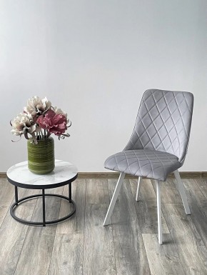 Стул TYCOON BLUVEL-03 LIGHT GREY / белый каркас М-City в Копейске - kopejsk.mebel24.online | фото 2