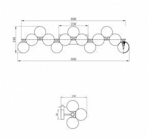 Светильник на штанге Maytoni Dallas MOD547WL-13G в Копейске - kopejsk.mebel24.online | фото 3