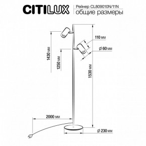 Торшер Citilux Twin CL809010N в Копейске - kopejsk.mebel24.online | фото 5