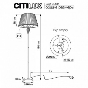 Торшер Citilux Вена CL402920 в Копейске - kopejsk.mebel24.online | фото 5