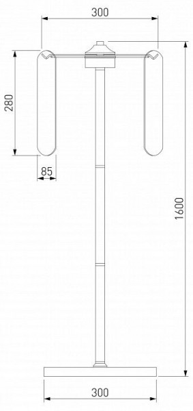 Торшер Eurosvet Claire 01171/3 золото в Копейске - kopejsk.mebel24.online | фото 3