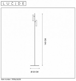 Торшер Lucide Philon 79781/10/30 в Копейске - kopejsk.mebel24.online | фото 4