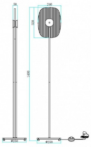 Торшер Maytoni Eclipse MOD152FL-L1BK в Копейске - kopejsk.mebel24.online | фото 2