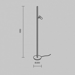Торшер Maytoni Thin MOD395FL-L28B3K в Копейске - kopejsk.mebel24.online | фото 5
