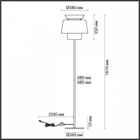 Торшер Odeon Light Kressa 4992/1F в Копейске - kopejsk.mebel24.online | фото 4