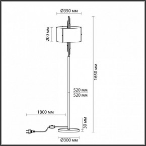 Торшер Odeon Light Margaret 4895/3F в Копейске - kopejsk.mebel24.online | фото 5