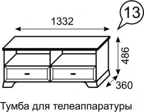 Тумба для телеаппаратуры Венеция 13 бодега в Копейске - kopejsk.mebel24.online | фото 2