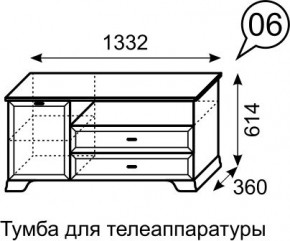 Тумба для телеаппаратуры Венеция 6 бодега в Копейске - kopejsk.mebel24.online | фото 3