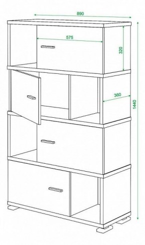 Тумба комбинированная Домино СБ-30/4 в Копейске - kopejsk.mebel24.online | фото 3