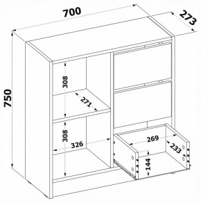 Тумба комбинированная Т-1 в Копейске - kopejsk.mebel24.online | фото 4