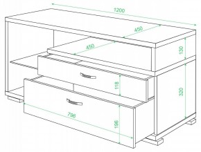 Тумба под ТВ Домино ТК-10М в Копейске - kopejsk.mebel24.online | фото 2