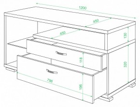 Тумба под ТВ Домино ТК-10М в Копейске - kopejsk.mebel24.online | фото 2