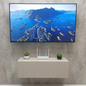 Тумба подвесная под ТВ LINES MTV3-MA 900 Бежевый (Леда-М 10.1.5) в Копейске - kopejsk.mebel24.online | фото 3