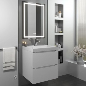 Тумба с раковиной Uperwood Tanos 50 см, подвесная, белая матовая в Копейске - kopejsk.mebel24.online | фото