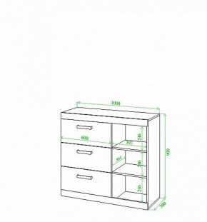 Тумба Toivo Км108 в Копейске - kopejsk.mebel24.online | фото 2