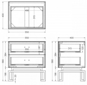 Тумбочка KFG085-NI в Копейске - kopejsk.mebel24.online | фото 5