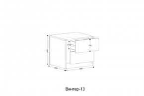 ВИНТЕР - 13 Тумба прикроватная в Копейске - kopejsk.mebel24.online | фото 2