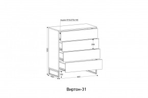 ВИРТОН 31 Комод (винтерберг) в Копейске - kopejsk.mebel24.online | фото 2