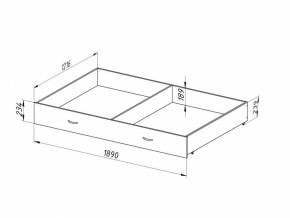 Ящик для металлических кроватей 120*190 (Венге) в Копейске - kopejsk.mebel24.online | фото 2